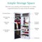 Best Choice Products Hanging Mirror Jewelry Armoire, Door or Wall Mounted Cabinet w/ LED Lights, Lock